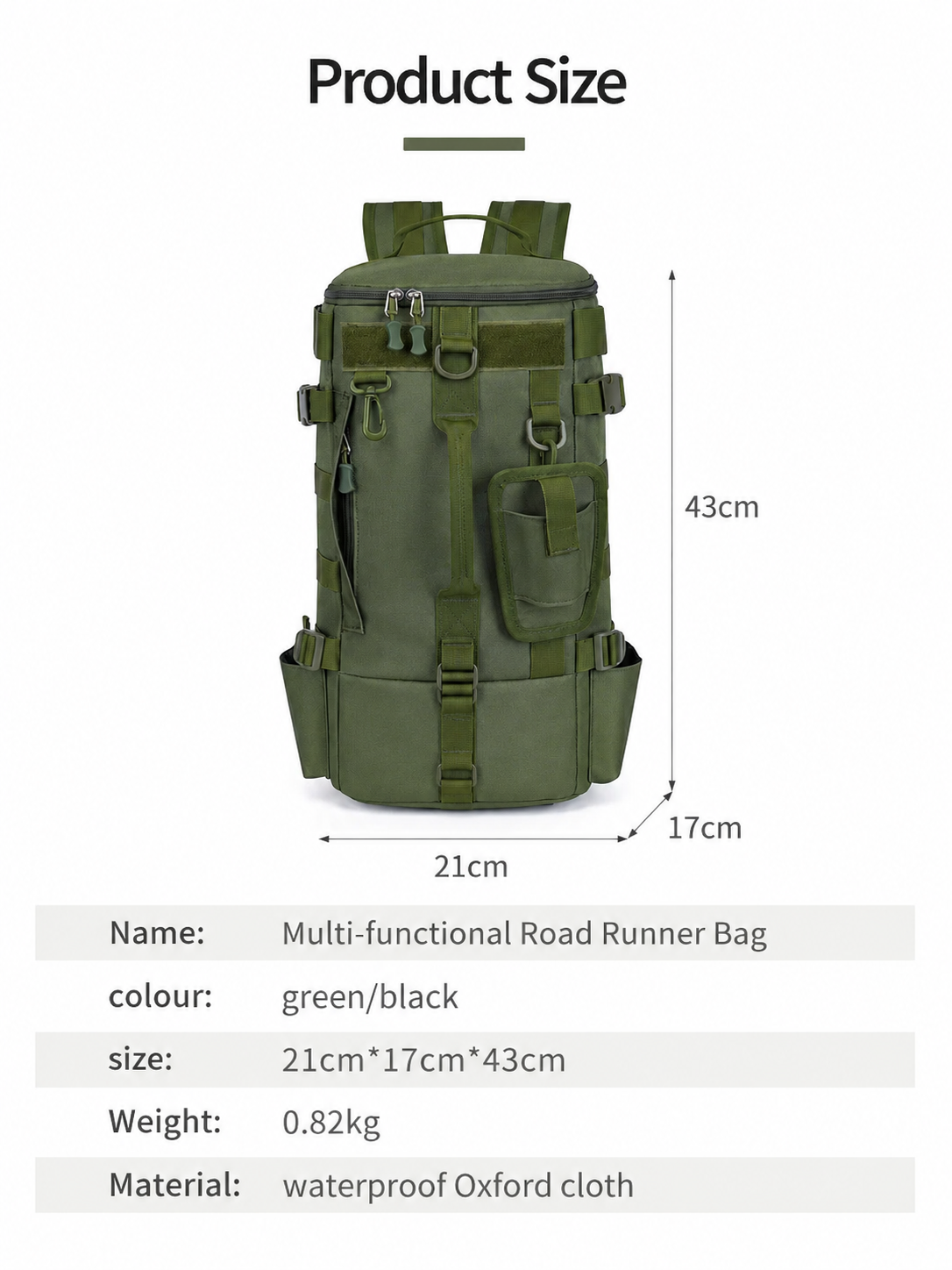 Waterproof Fishing Backpack with Rod Holders