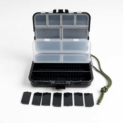 Double-Sided Fishing Tackle Storage Box