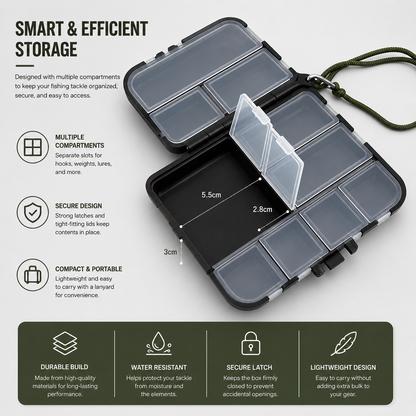 Double-Sided Fishing Tackle Storage Box