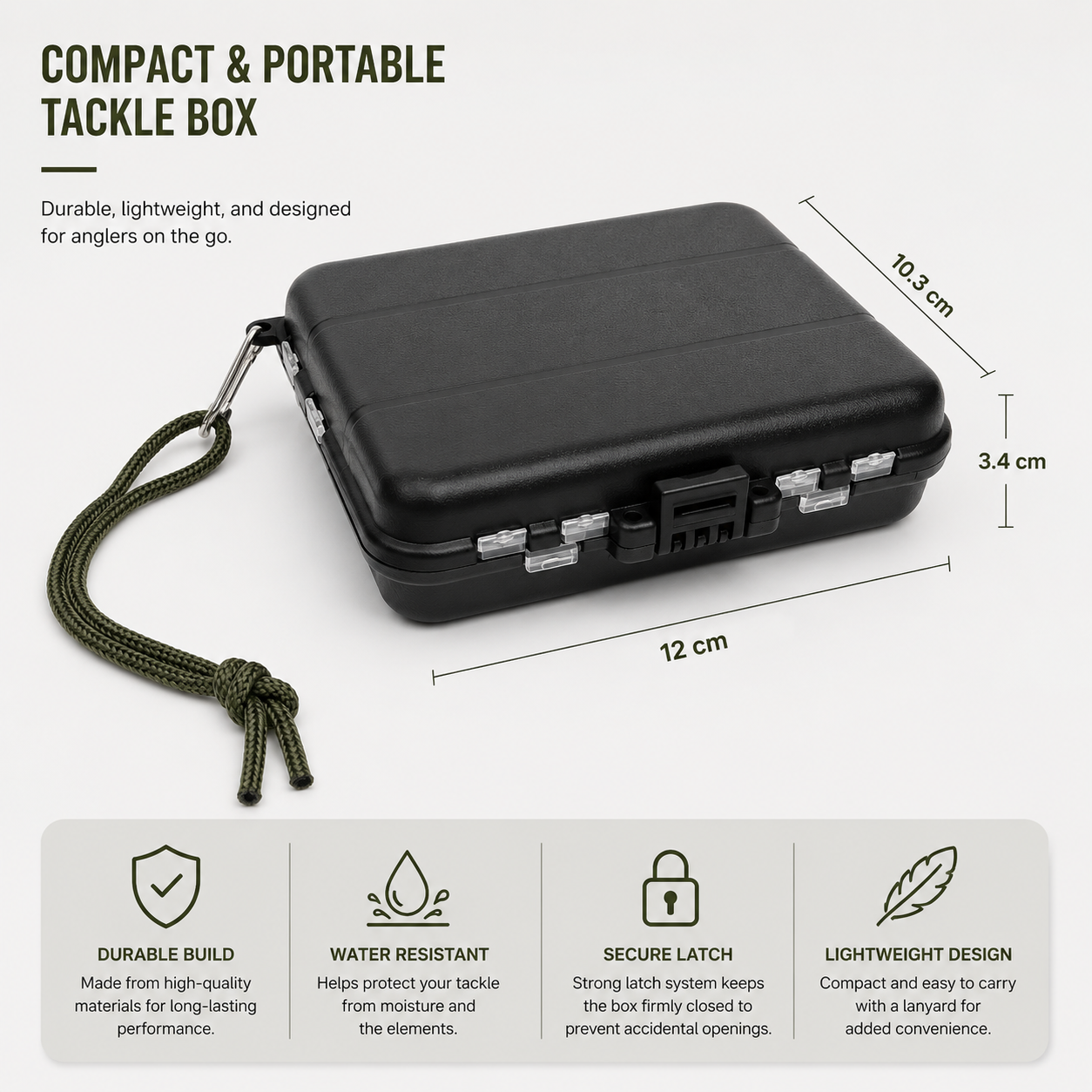 Double-Sided Fishing Tackle Storage Box