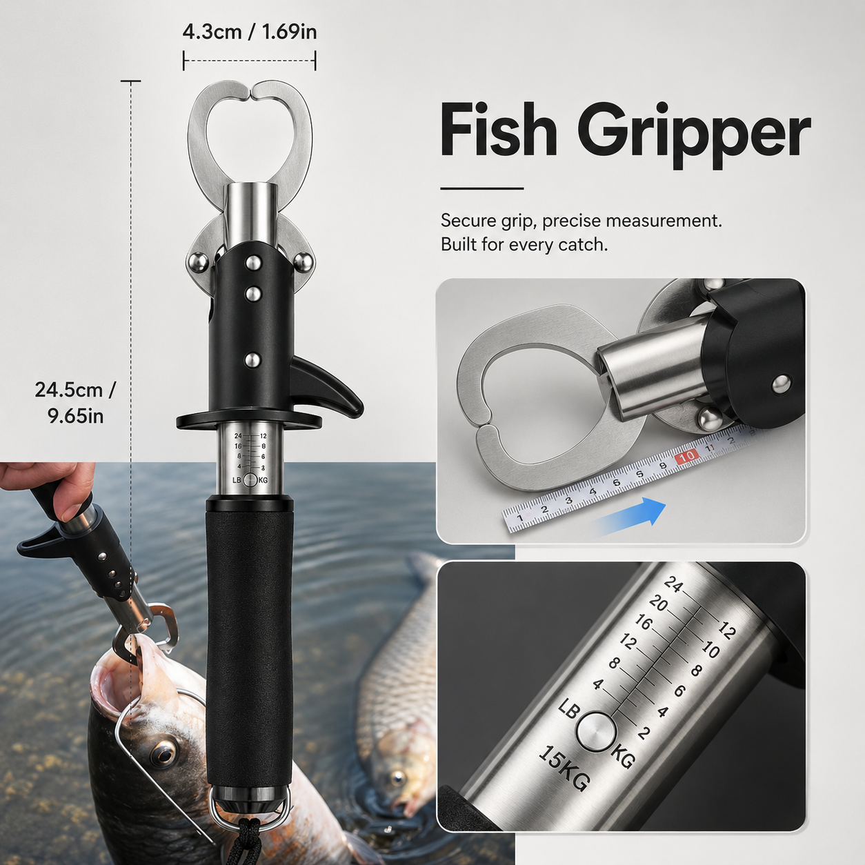Stainless Steel Fish Gripper