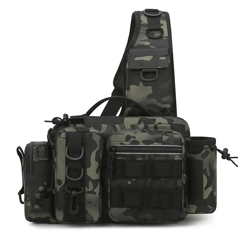 Fishing Sling Tackle Backpack with Rod Holder
