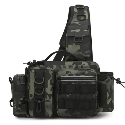 Fishing Sling Tackle Backpack with Rod Holder