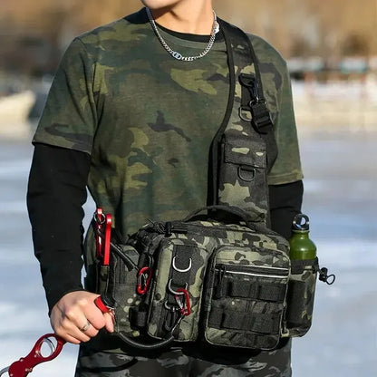 Fishing Sling Tackle Backpack with Rod Holder